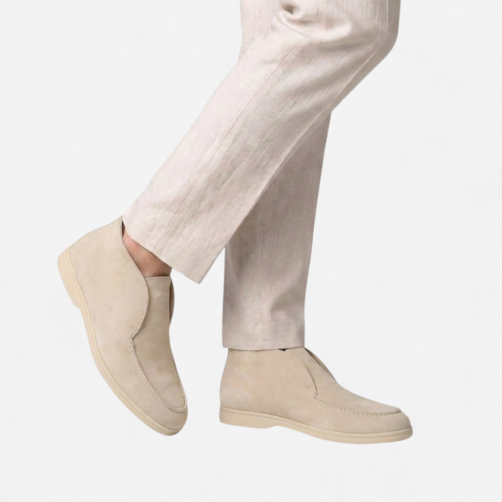 OLDMONEYLOOK | Men Heritage Suede Loafers Classic Slip-On