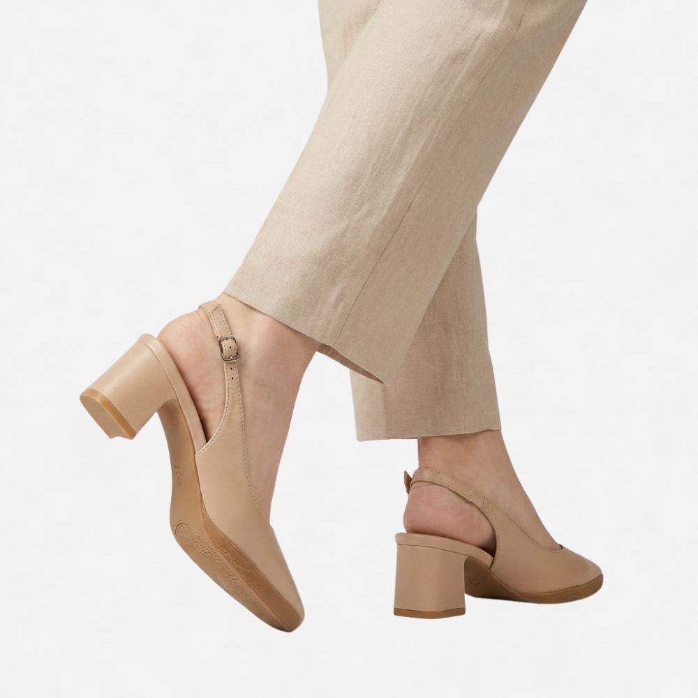 OLDMONEYLOOK | Women’s Refined Square Toe Heel Sandals