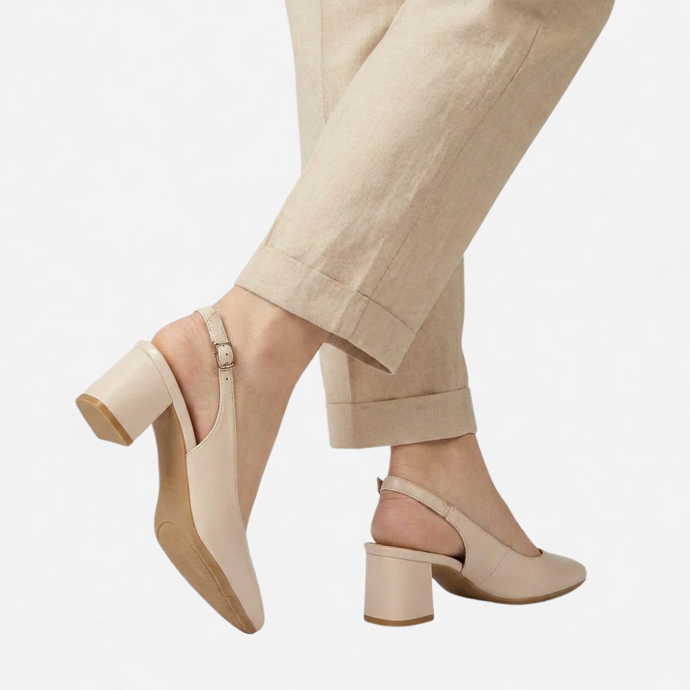 OLDMONEYLOOK | Women’s Refined Square Toe Heel Sandals