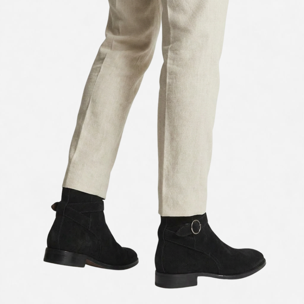 OLDMONEYLOOK | Men’s Refined Black Leather Ankle Boots
