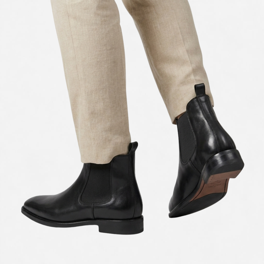 OLDMONEYLOOK | Men Refined Slip-On Chelsea Boots Classic