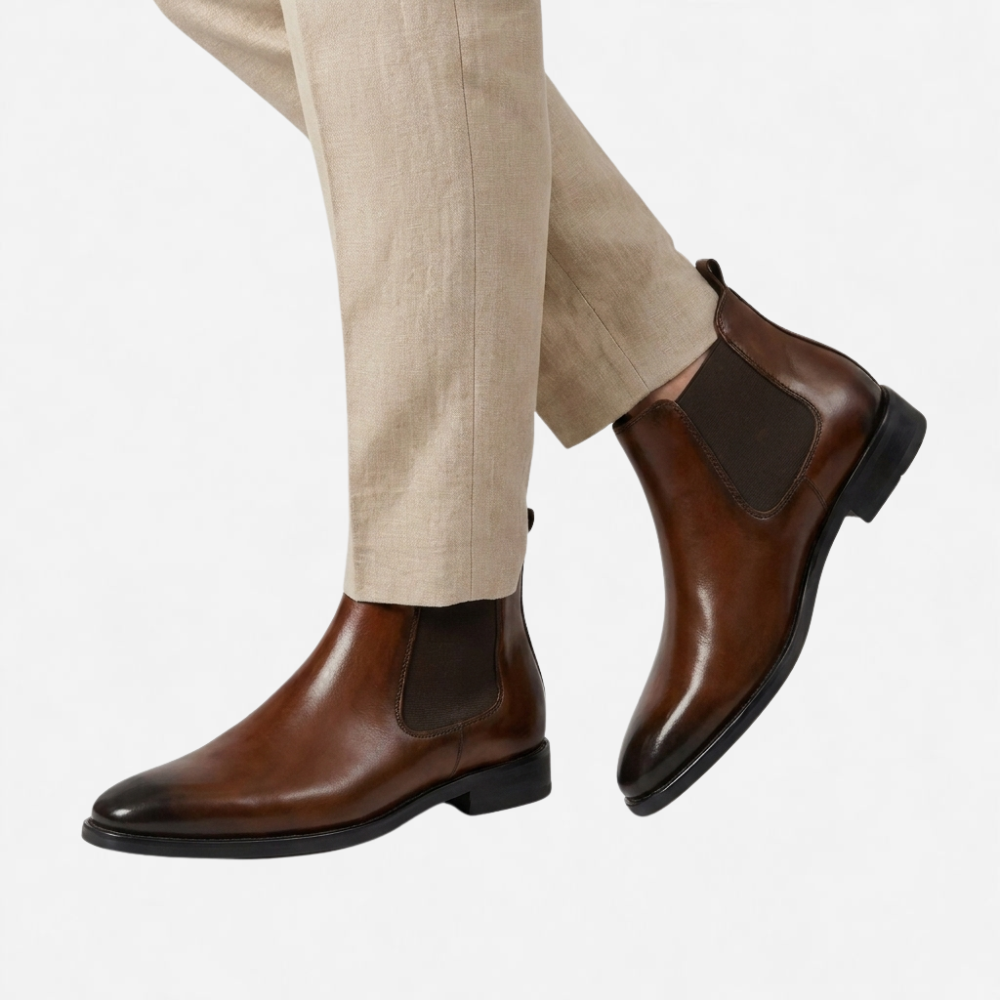OLDMONEYLOOK | Men Refined Slip-On Chelsea Boots Classic