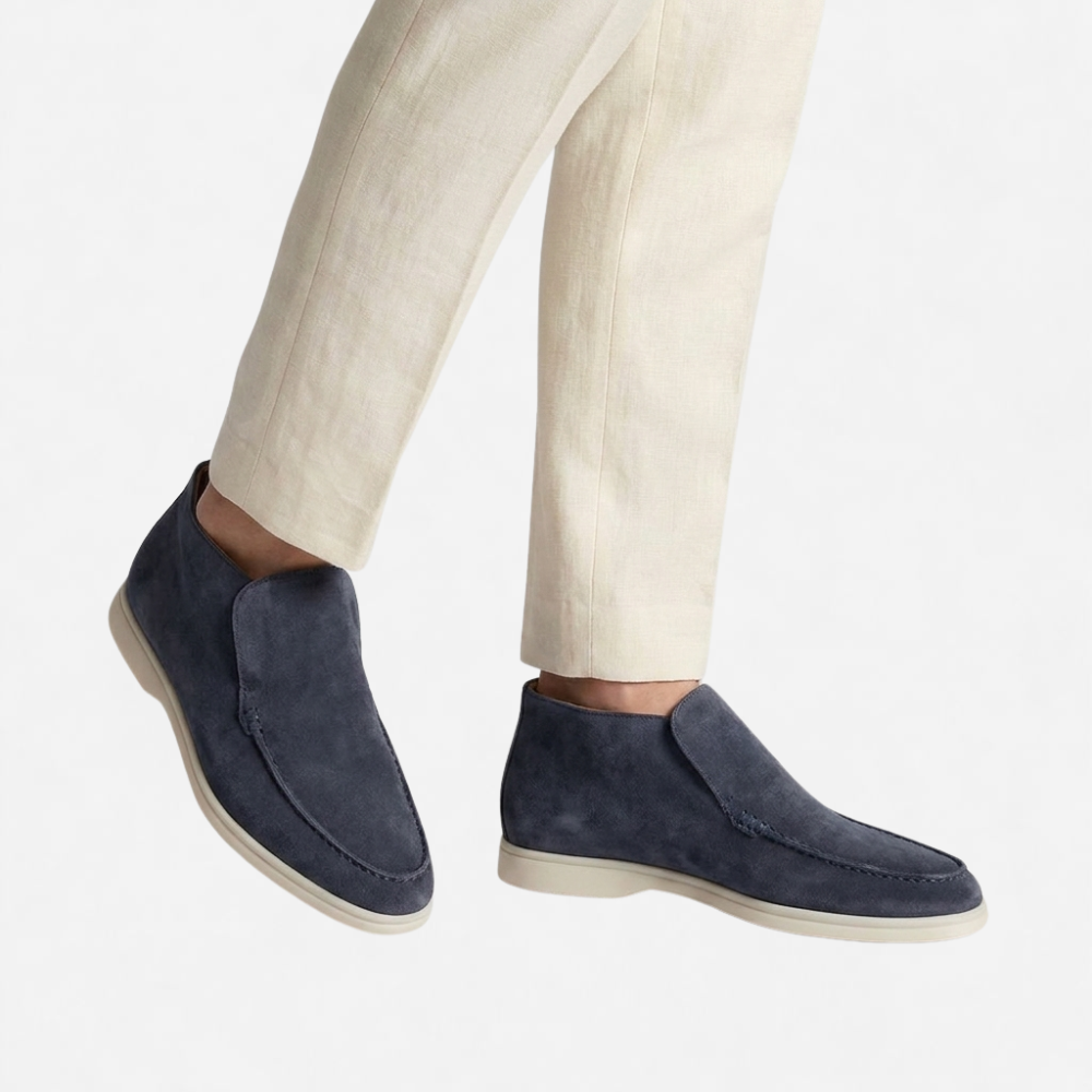 OLDMONEYLOOK | Men Refined Lightweight Suede Loafers