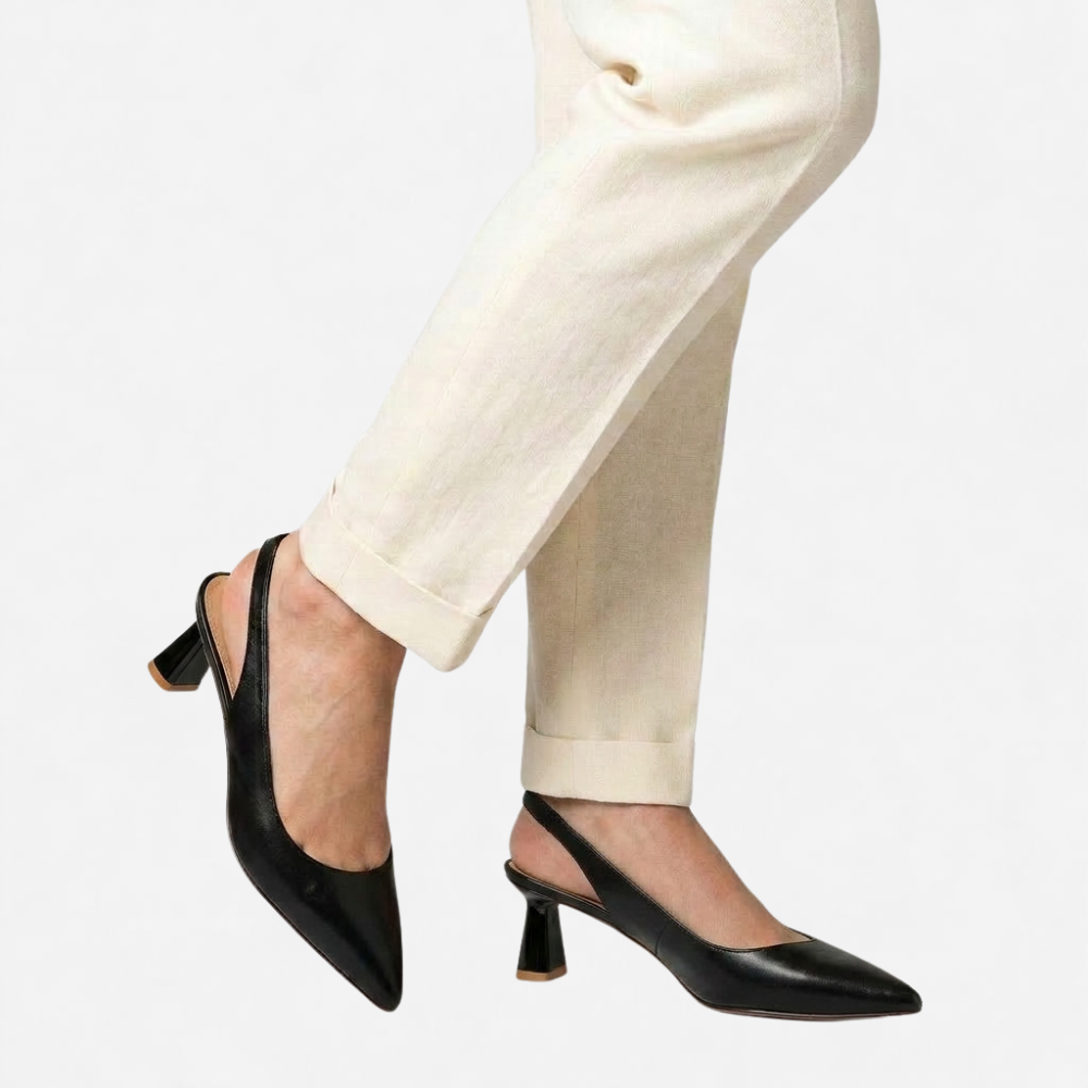 OLDMONEYLOOK | Women’s Refined Pointed Toe Heel Sandals