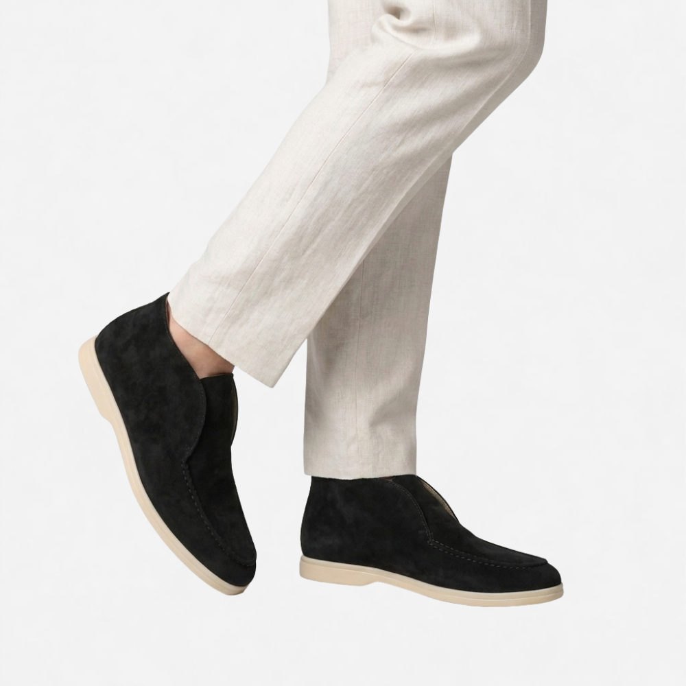 OLDMONEYLOOK | Men Heritage Suede Loafers Classic Slip-On