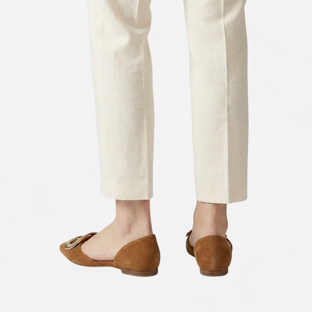 OLDMONEYLOOK | Women Refined Pointed Toe Slingback Slippers