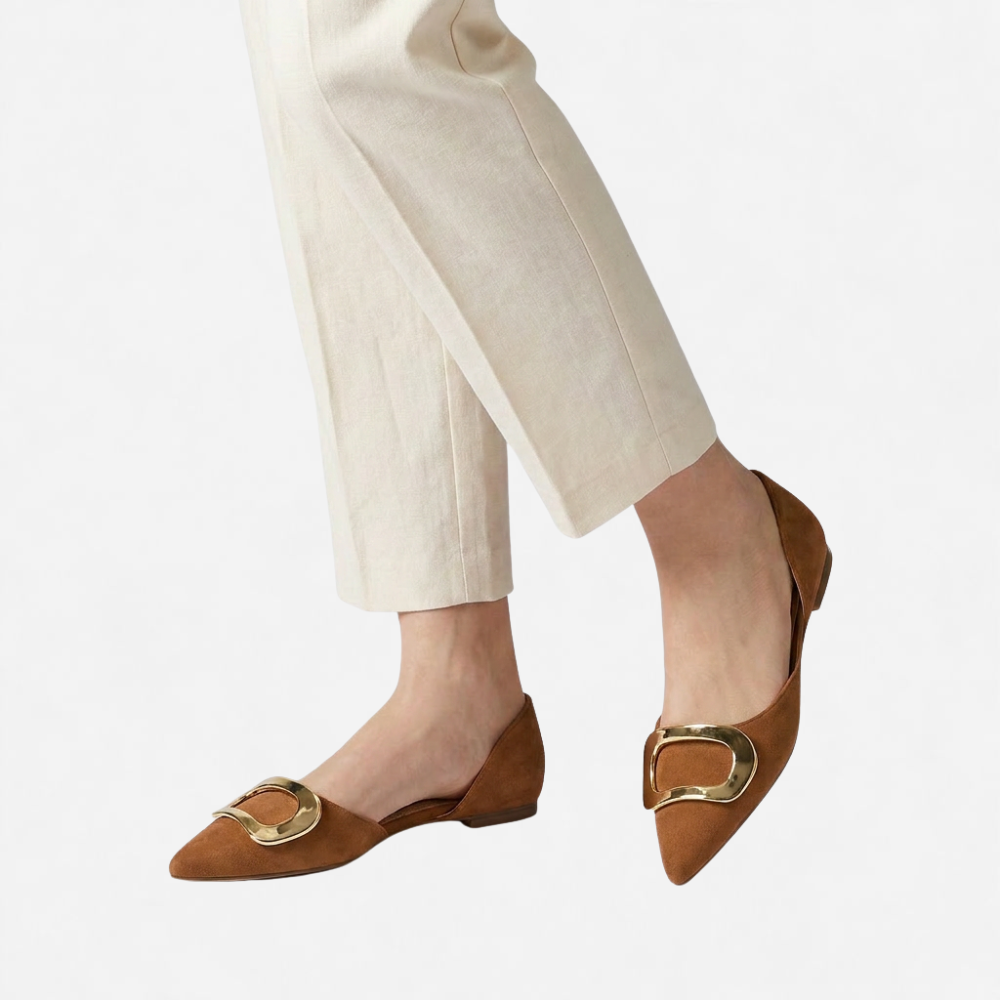 OLDMONEYLOOK | Women Refined Pointed Toe Slingback Slippers