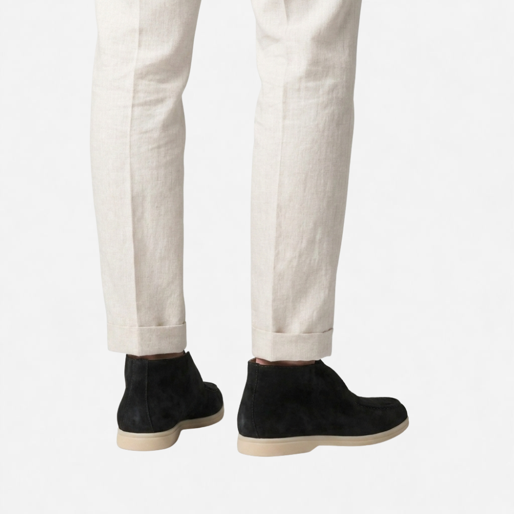OLDMONEYLOOK | Men Heritage Suede Loafers Classic Slip-On
