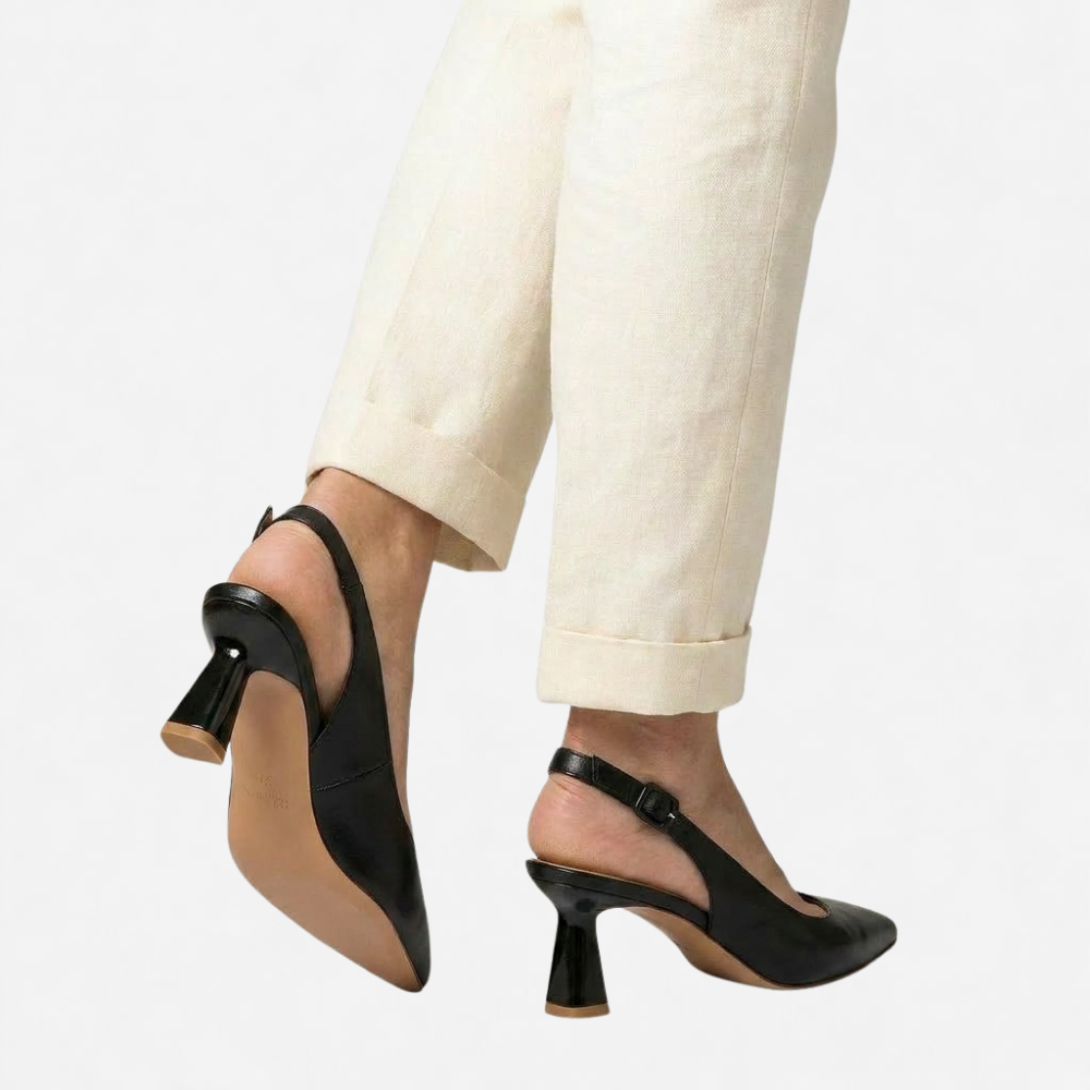 OLDMONEYLOOK | Women’s Refined Pointed Toe Heel Sandals