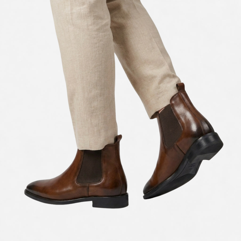 OLDMONEYLOOK | Men Refined Slip-On Chelsea Boots Classic