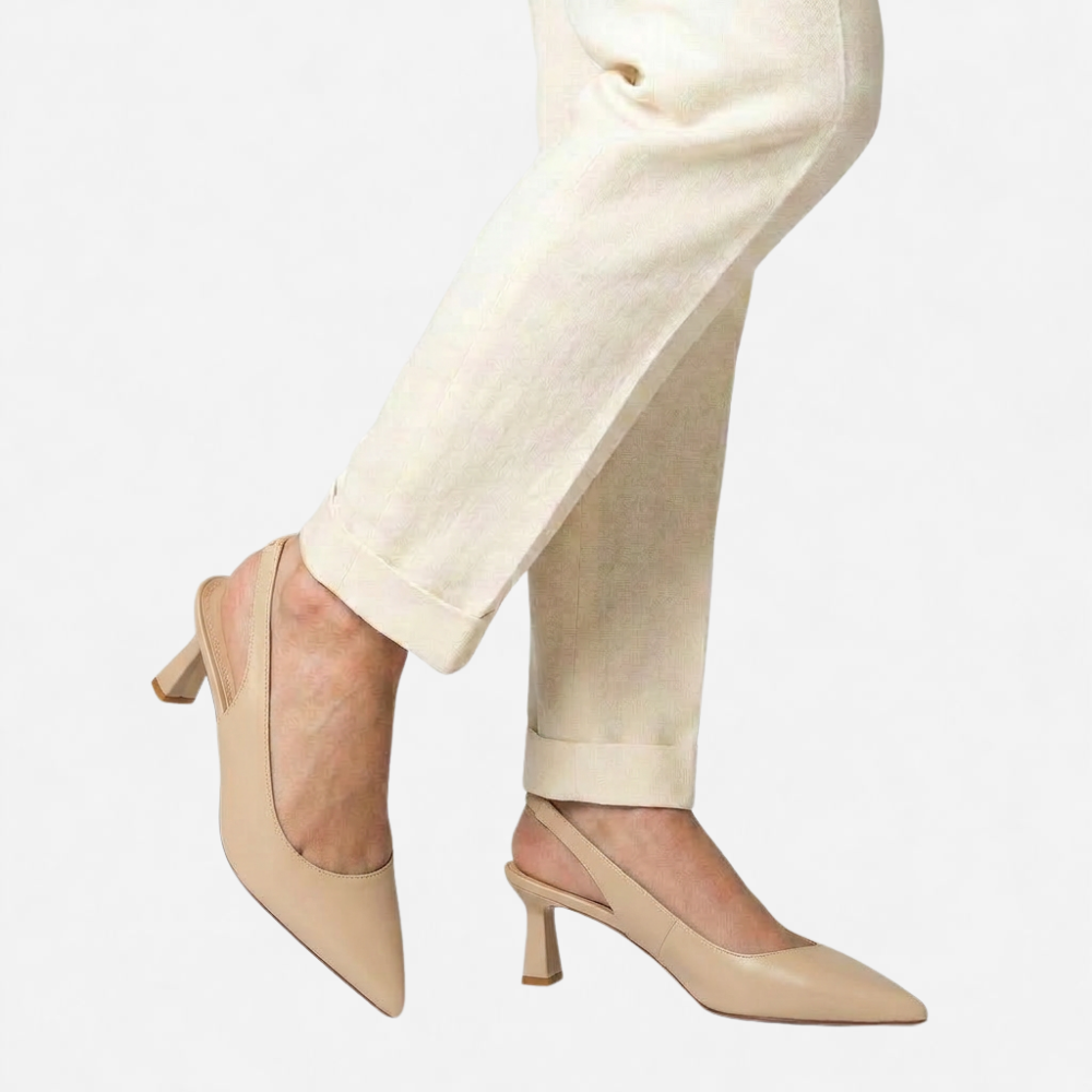 OLDMONEYLOOK | Women’s Refined Pointed Toe Heel Sandals