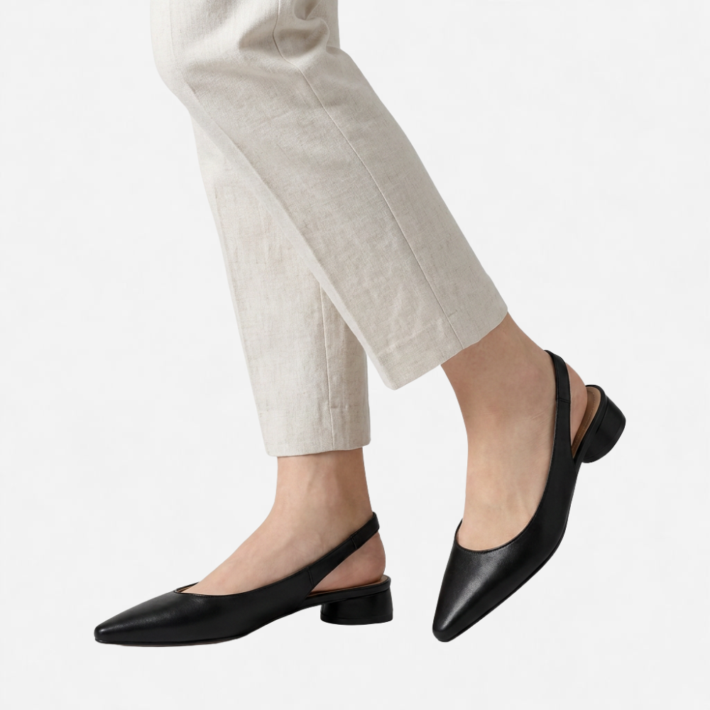 OLDMONEYLOOK | Women’s Classic Leather Low Heel Flats