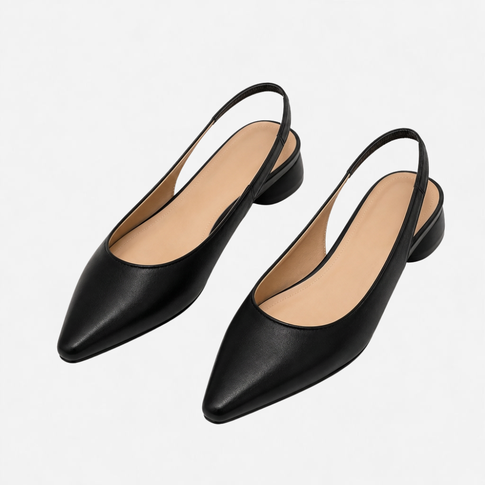 OLDMONEYLOOK | Women’s Classic Leather Low Heel Flats