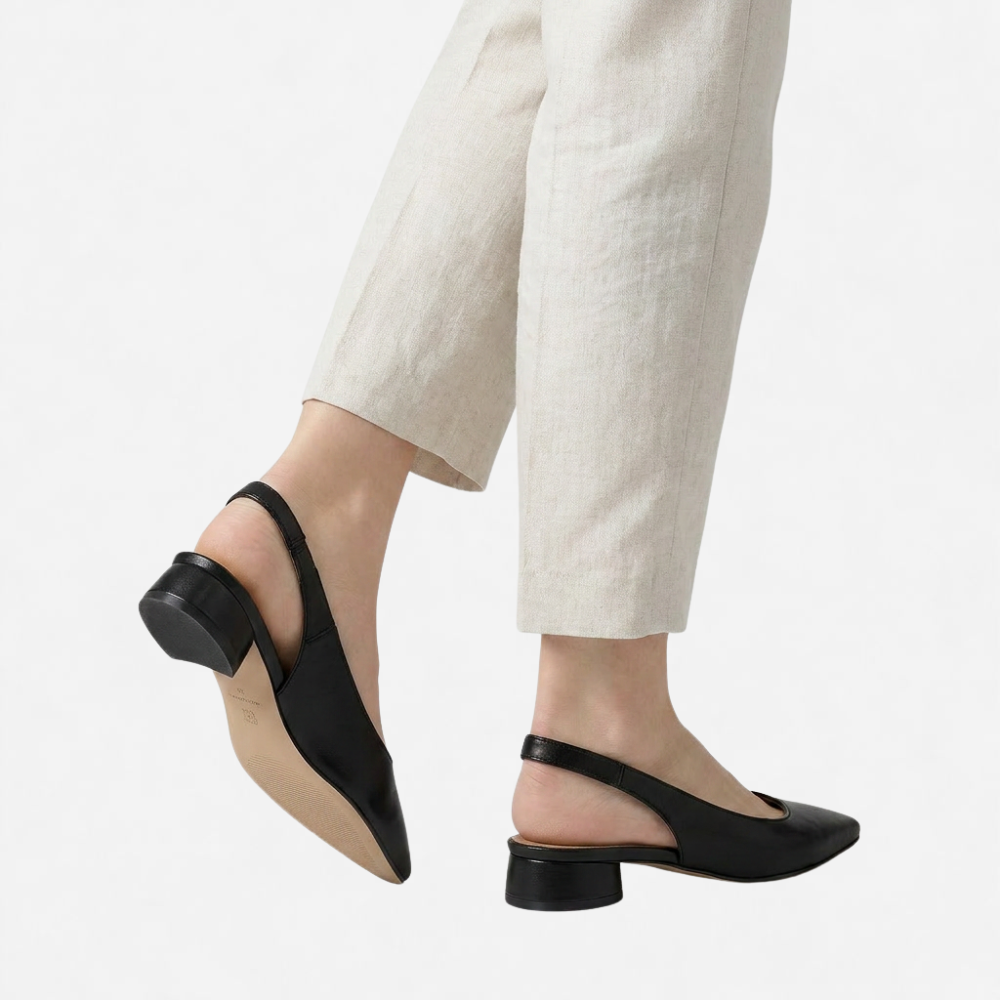 OLDMONEYLOOK | Women’s Classic Leather Low Heel Flats