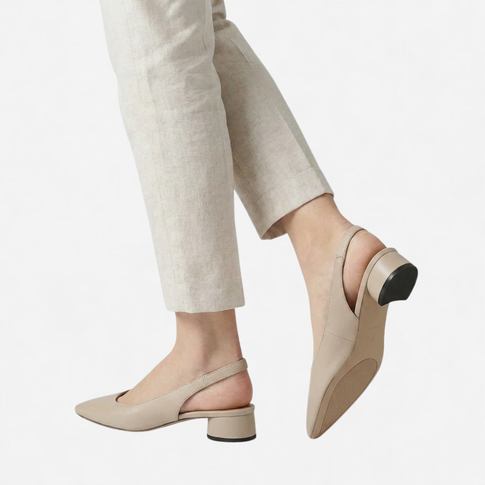 OLDMONEYLOOK | Women’s Classic Leather Low Heel Flats