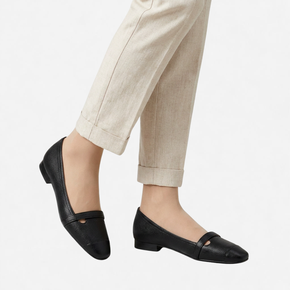 OLDMONEYLOOK | Women Refined Low Heel Leather Dress Shoes