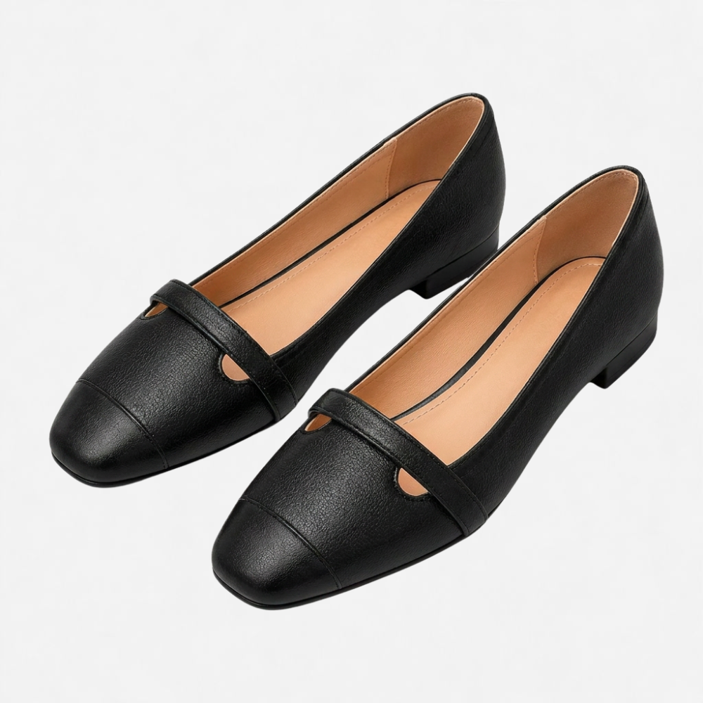 OLDMONEYLOOK | Women Refined Low Heel Leather Dress Shoes