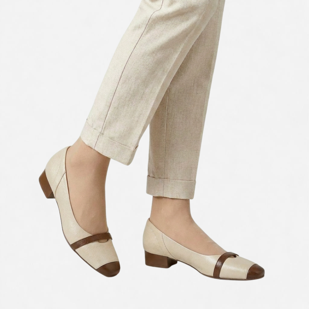 OLDMONEYLOOK | Women Refined Low Heel Leather Dress Shoes