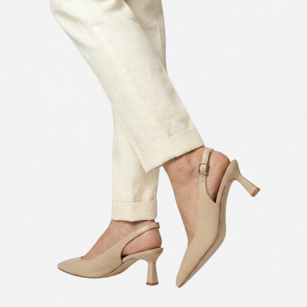 OLDMONEYLOOK | Women’s Refined Pointed Toe Heel Sandals
