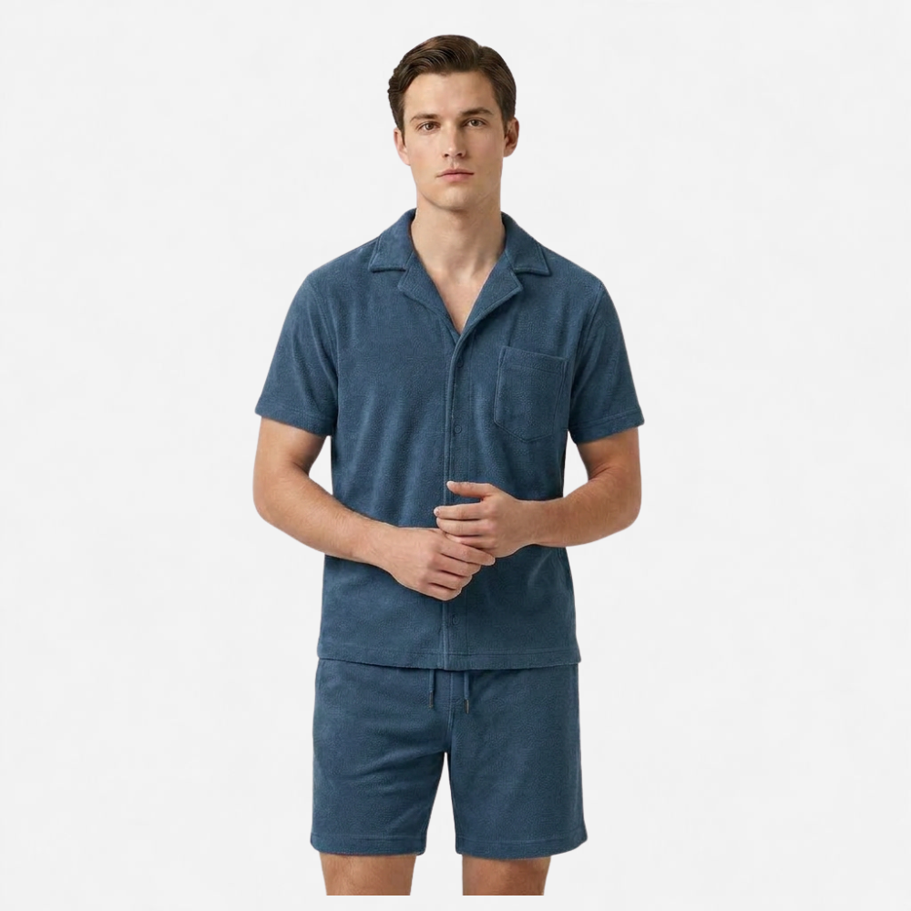 OLDMONEYLOOK | Men’s Classic Camp Collar Lounge Set