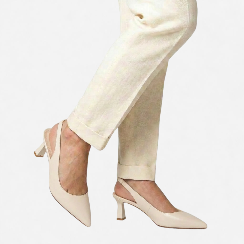 OLDMONEYLOOK | Women’s Refined Pointed Toe Heel Sandals
