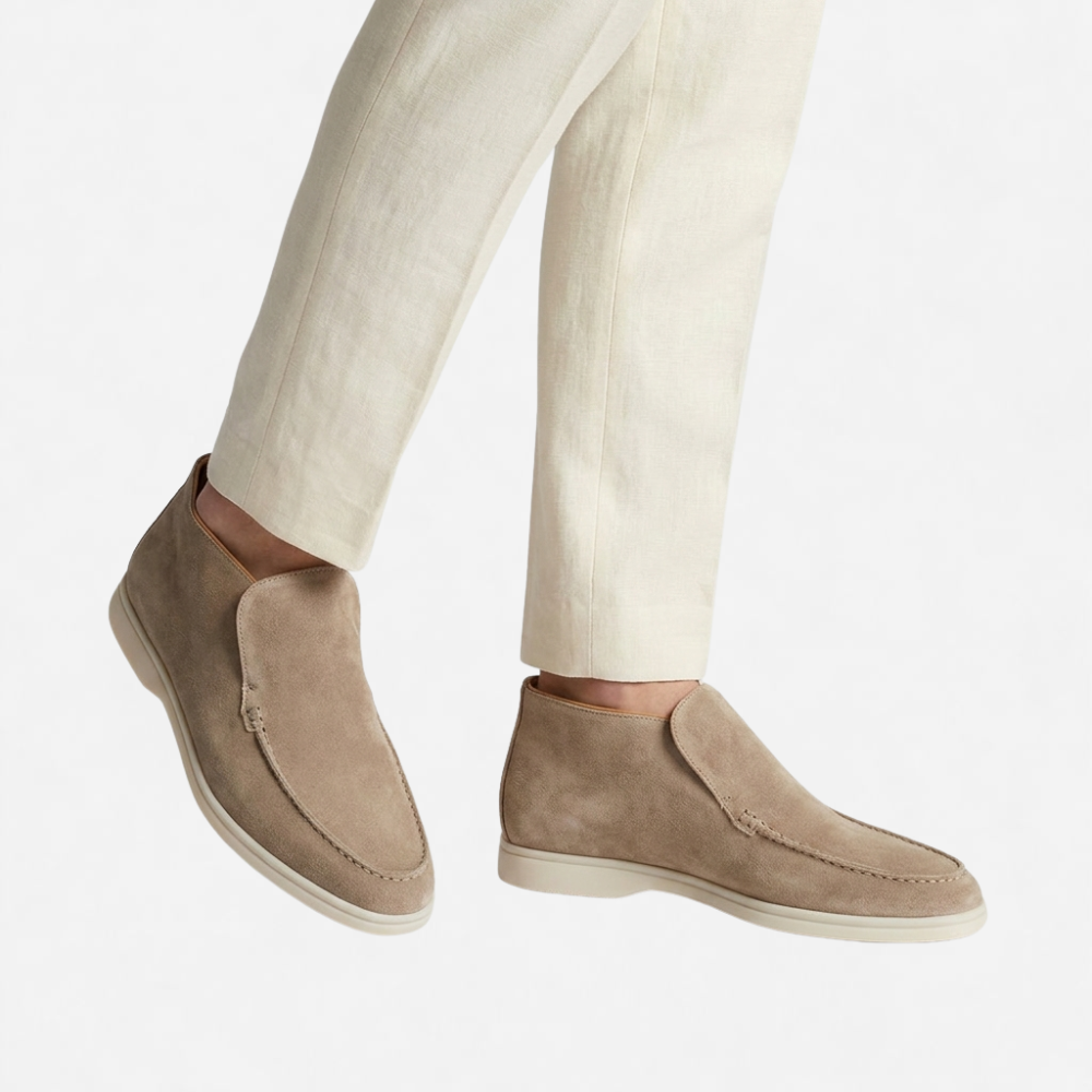 OLDMONEYLOOK | Men Refined Lightweight Suede Loafers