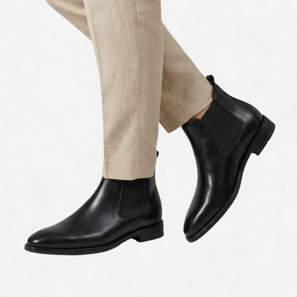 OLDMONEYLOOK | Men Refined Slip-On Chelsea Boots Classic