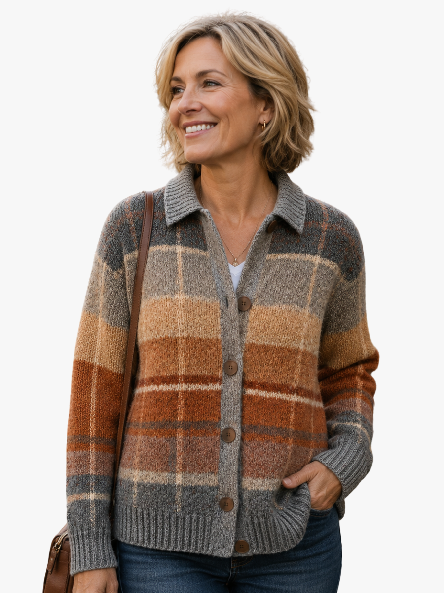 Women's Gingham Check Vest