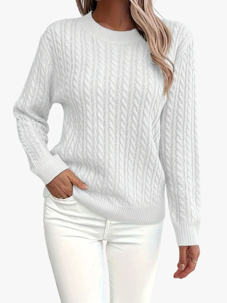 Women's Comfortable Round Neck Sweater