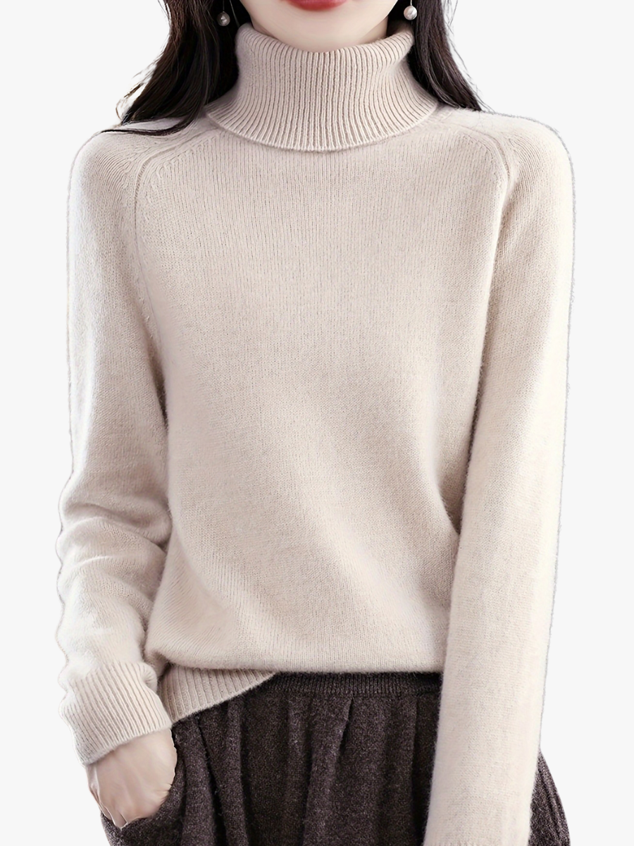 WOMEN'S ROLL NECK PULLOVER