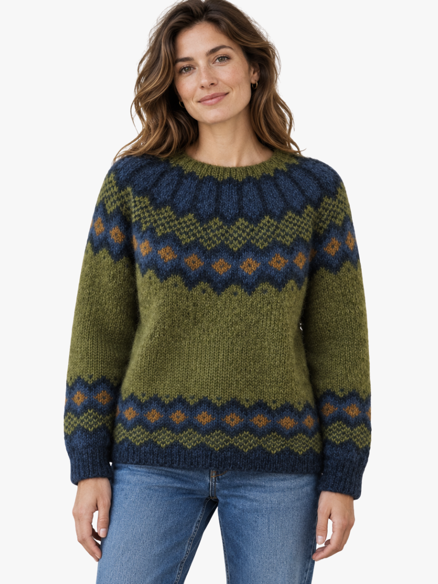 Women's Diamond Pattern Sweater