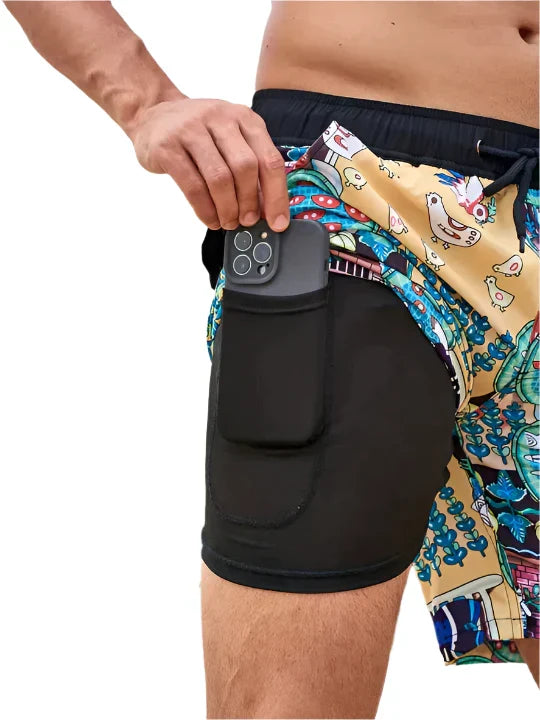Men's Swim Shorts with Inner Pocket