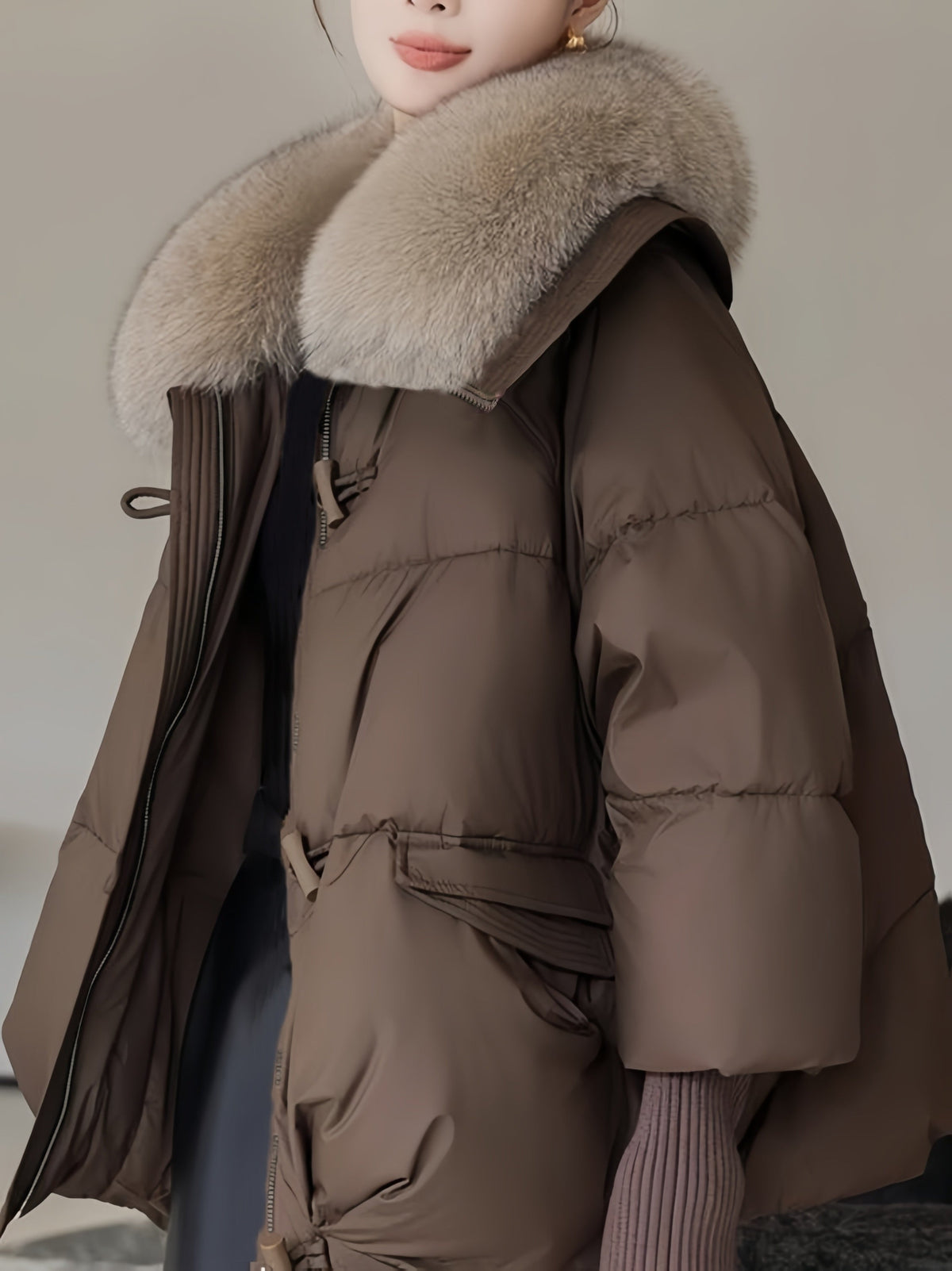 Women's Bomber Jacket | Cozy Design with Removable Collar