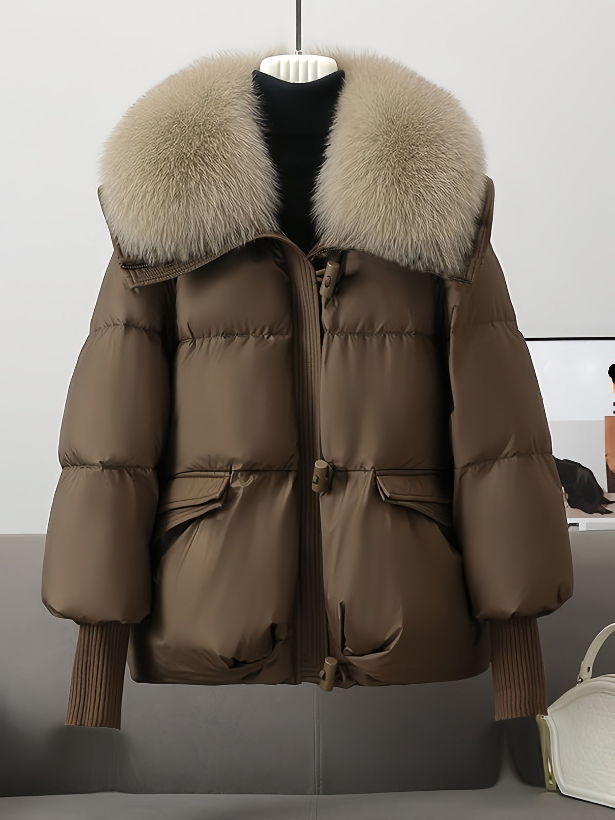 Women's Bomber Jacket | Cozy Design with Removable Collar