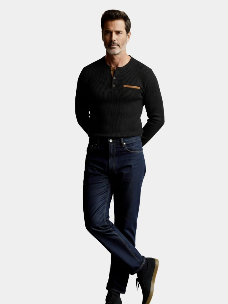 Men's Luxurious Corduroy Long Sleeve Shirt - Stylish and Comfortable Top