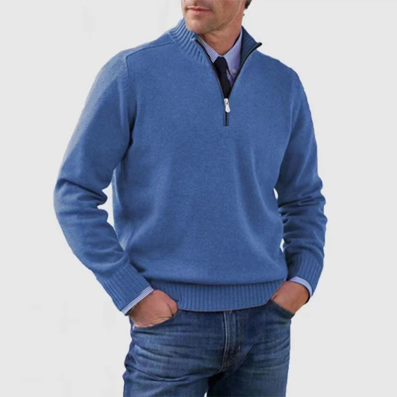 Cozy Men's Zip-Up Pullover
