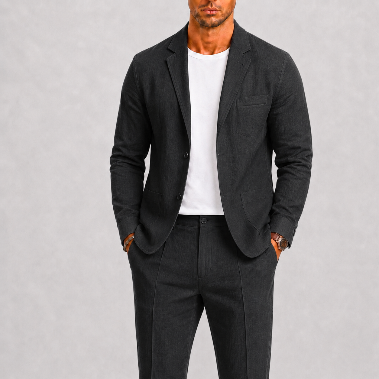 Men's Linen Suit Timeless Summer Elegance