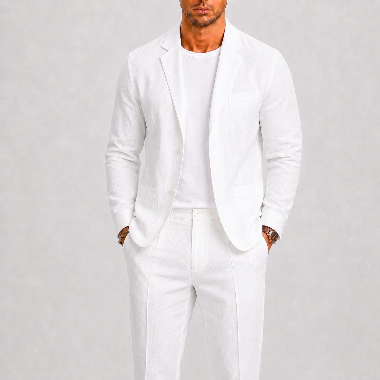 Men's Linen Suit Timeless Summer Elegance