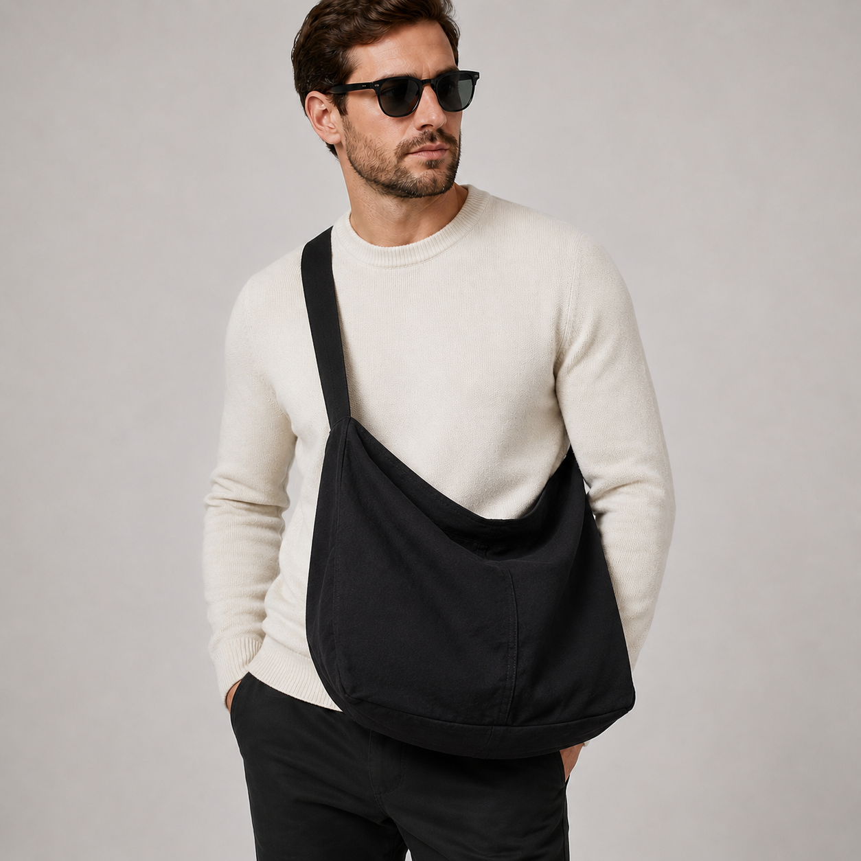 Spacious Crossbody Bag for Men
