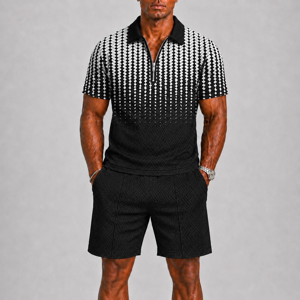 Men's Summer Set with Polo and Shorts