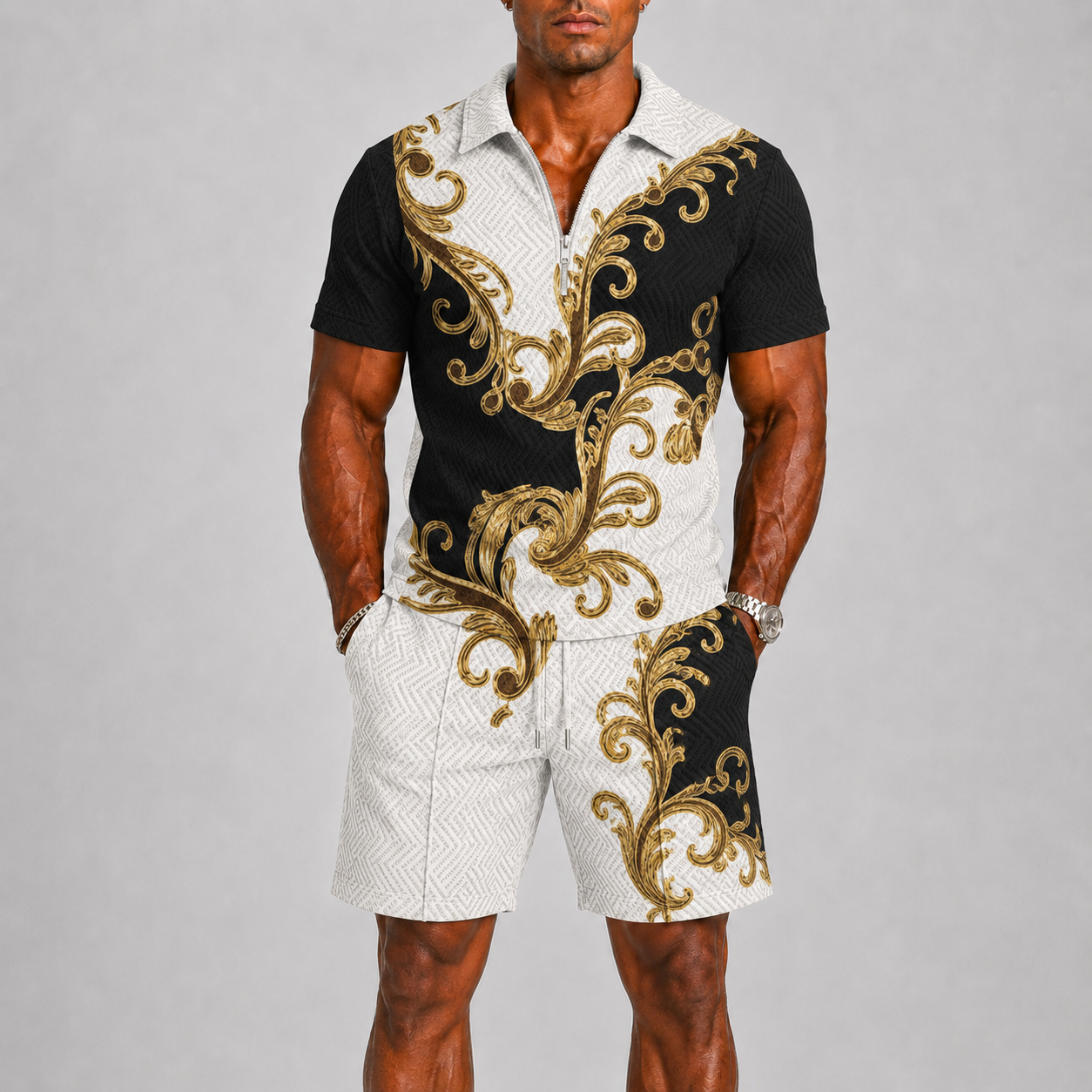 Men's Summer Set with Polo and Shorts
