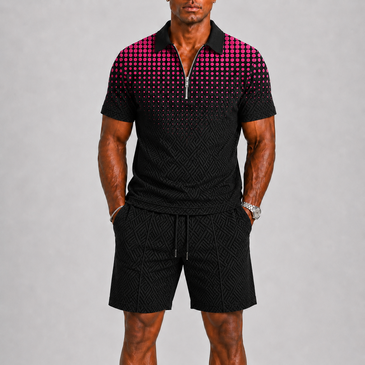 Men's Summer Set with Polo and Shorts