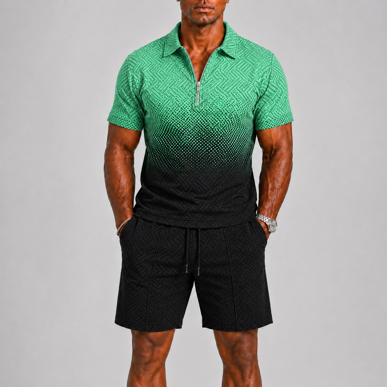 Men's Summer Set with Polo and Shorts