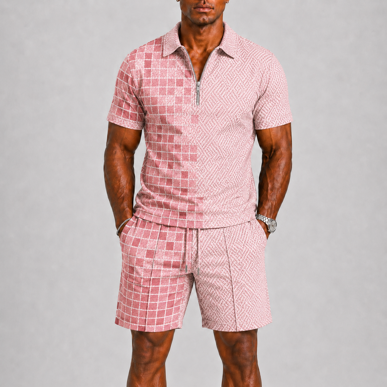 Men's Summer Set with Polo and Shorts