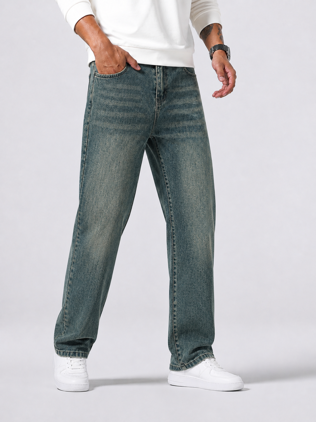 Men's Jeans Straight Legs Relaxed Fit