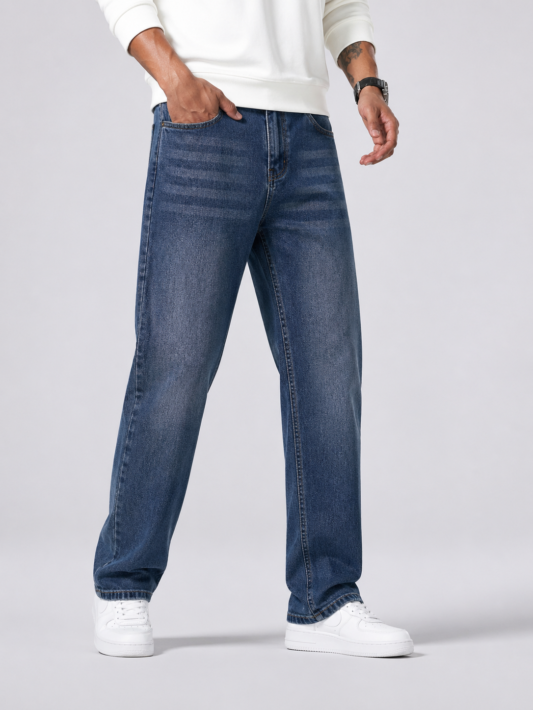 Men's Jeans Straight Legs Relaxed Fit