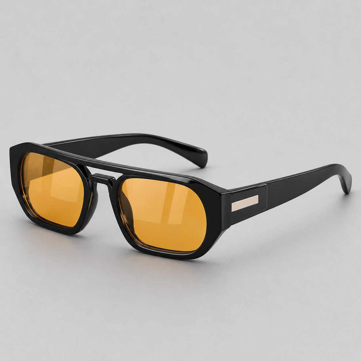 Unisex Rectangular Sunglasses with Tinted Lenses