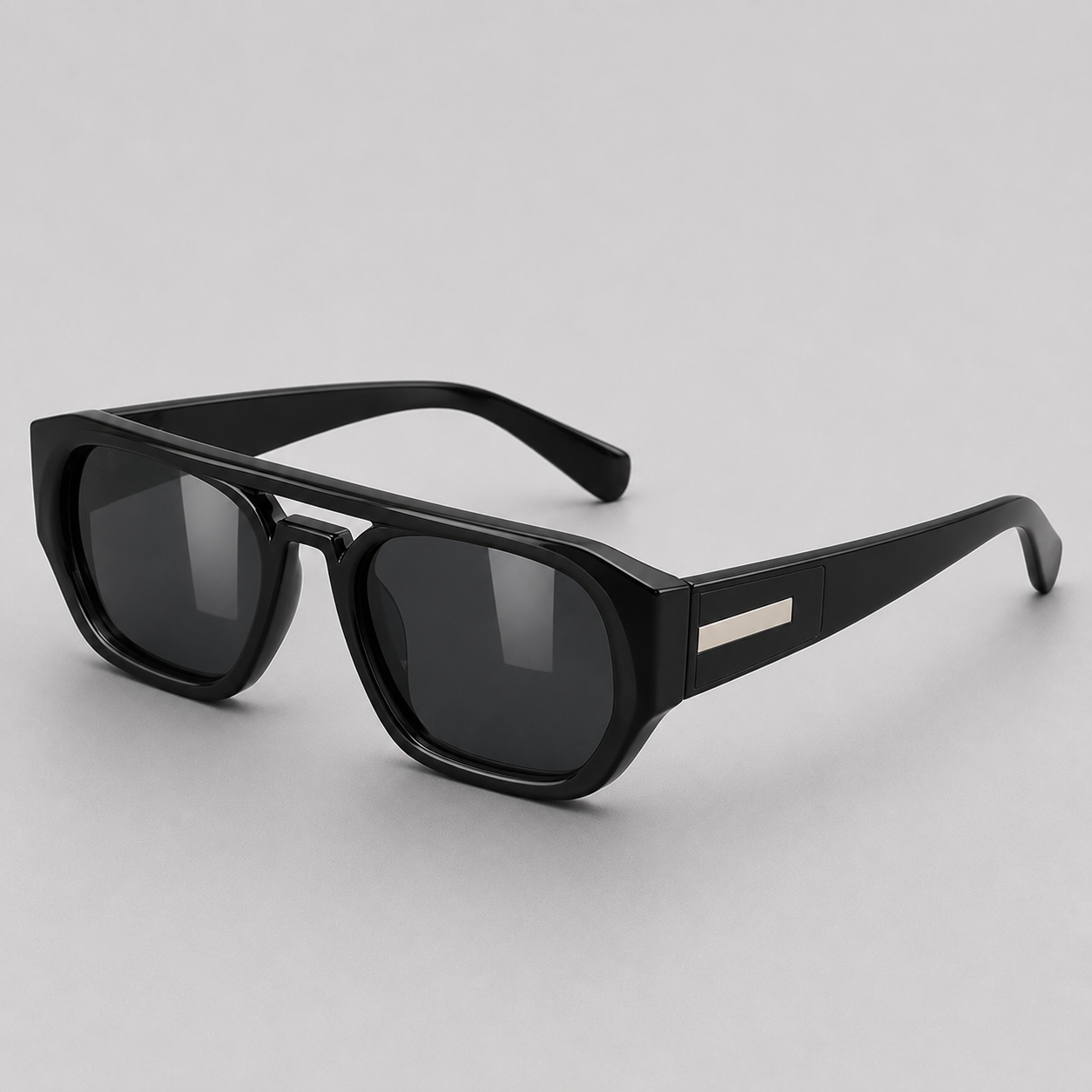 Unisex Rectangular Sunglasses with Tinted Lenses