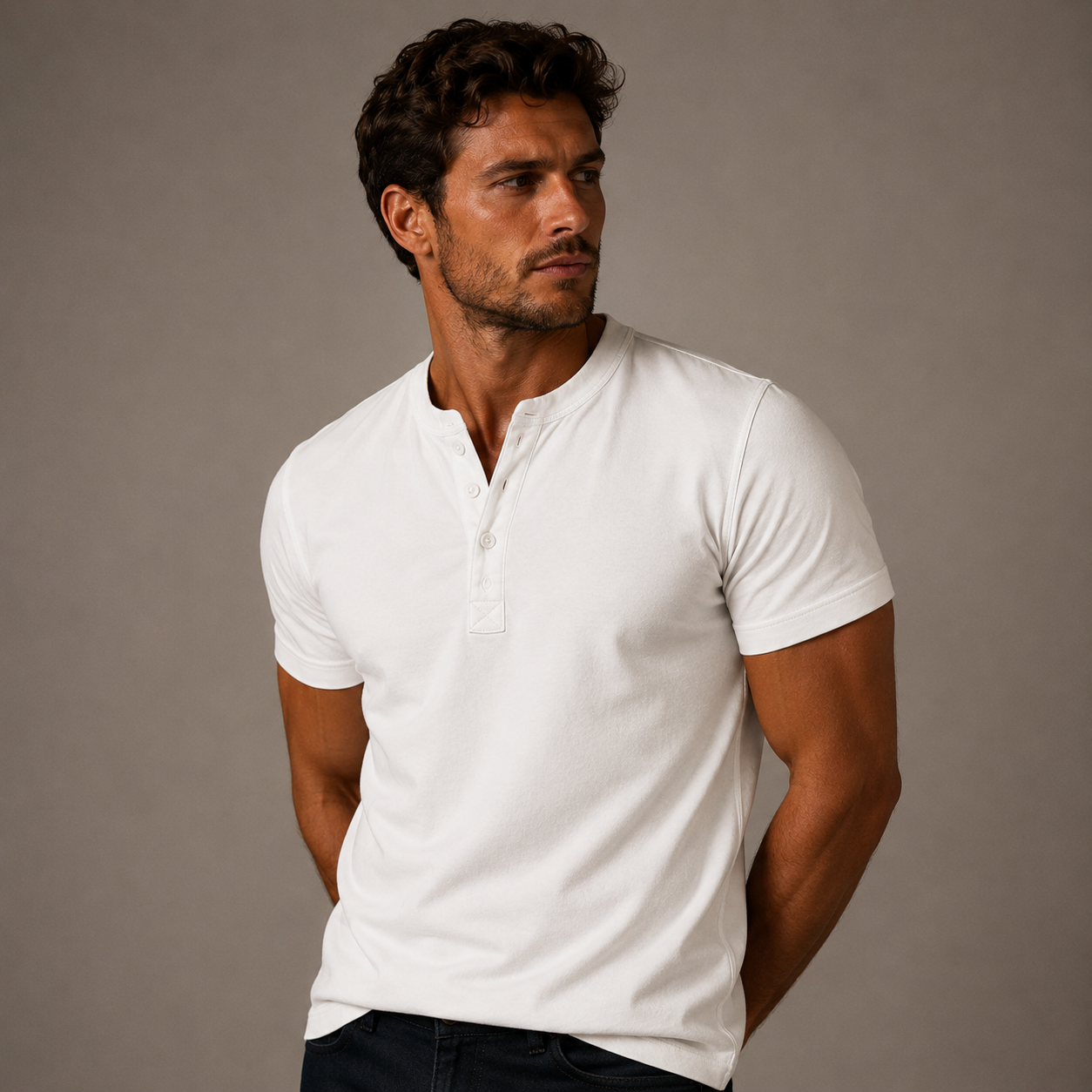 The Ashland Men’s Casual Henley Summer Polo Shirt