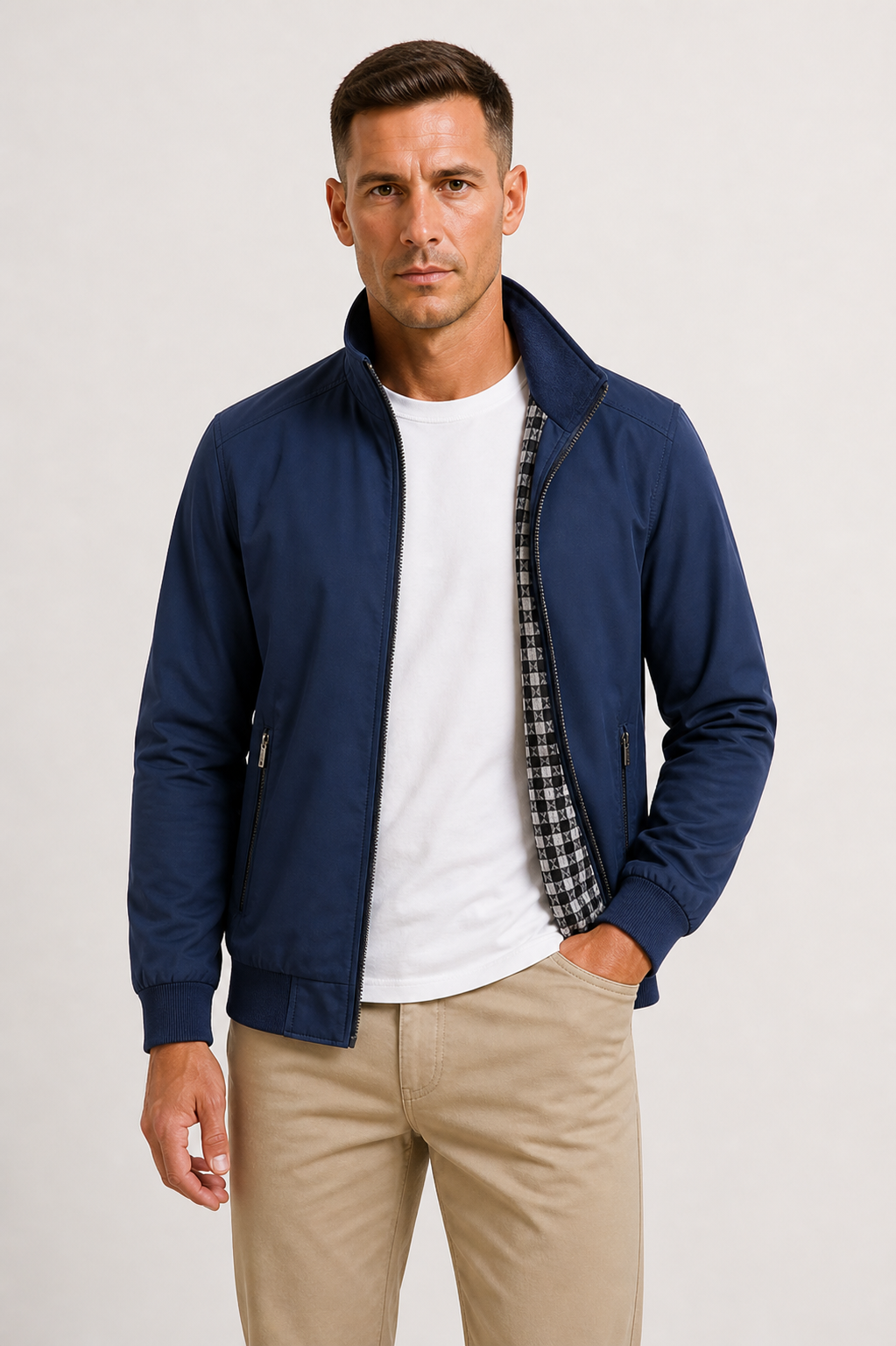 Men's Mid-Season Jacket Windproof Water-Repellent Modern Comfort